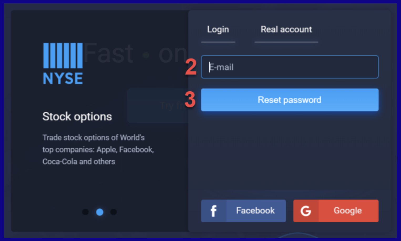 Expert Option - Open Account / Registration